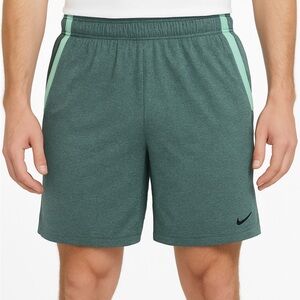 Nike Dri-Fit Men’s Green Basketball Training Shorts, Size Large